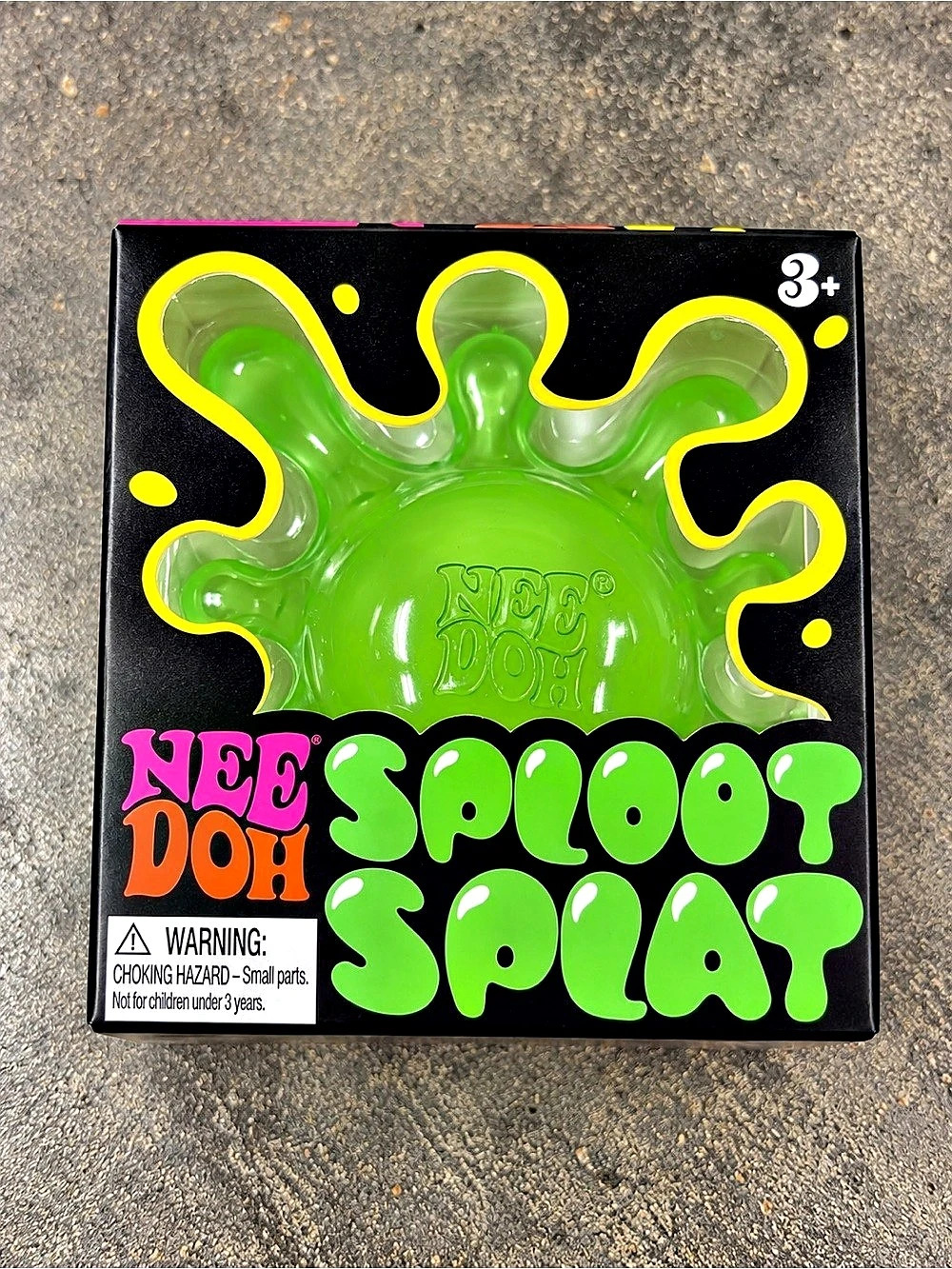 Schylling NeeDoh Splat Green & Black Toy